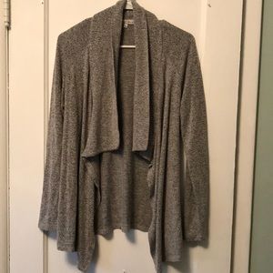 Gray Tapered Cardigan, super soft and cozy!